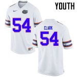 Youth Florida Gators #54 Khairi Clark NCAA Nike White Authentic Stitched College Football Jersey TFZ7762XJ